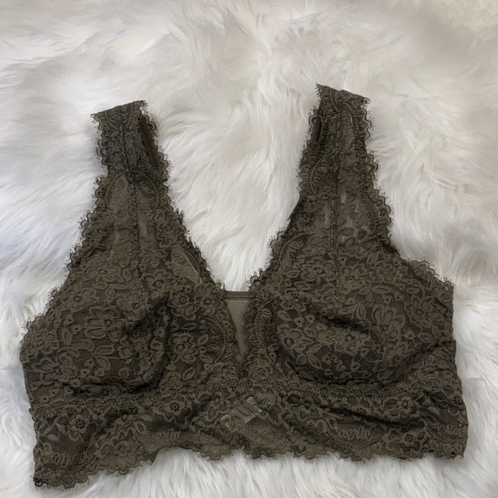 Lace Bralette in Brown
